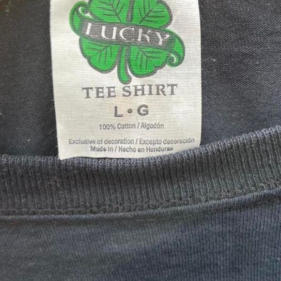 Vintage Lucky Tee Shirt “Irish Pug” Graphic T-Shirt – Men’s Large - Picture 7 of 7
